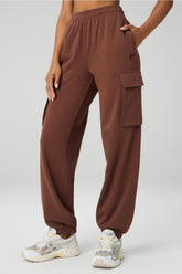 year round terry cargo jogger