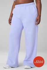 cozy fleece wide leg sweatpant