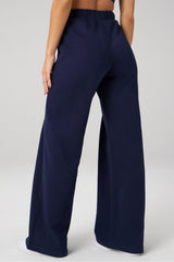 cozy fleece wide leg sweatpant
