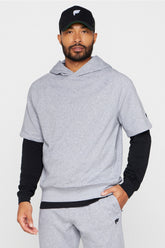 the year round terry short sleeve hoodie