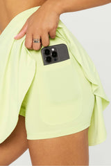 crossover flounce skirt classic mini