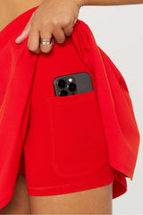 crossover flounce skirt classic mini