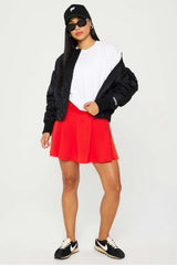 crossover flounce skirt classic mini