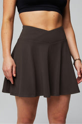 crossover flounce skirt classic mini