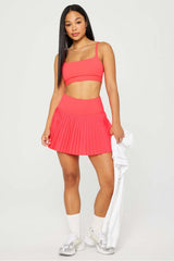 hot shot pleated skirt classic mini