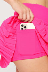 hot shot pleated skirt ultra mini