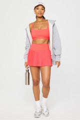 hot shot pleated skirt ultra mini