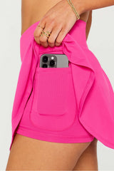 crossover flounce skirt ultra mini