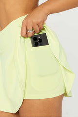 crossover flounce skirt ultra mini