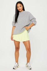 crossover flounce skirt ultra mini