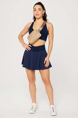 crossover flounce skirt ultra mini