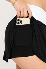 crossover flounce skirt ultra mini