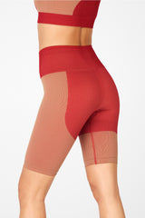 seamless high-waisted block short