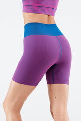 high-waisted seamless rib short