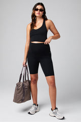 pureluxe high-waisted maternity 9'' short