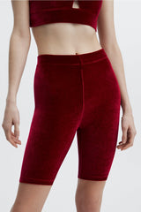 high waisted velour short 9