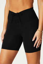 pureluxe ultra high-waisted ruched 6" short