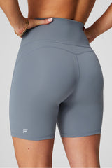 pureluxe ultra high-waisted ruched 6" short