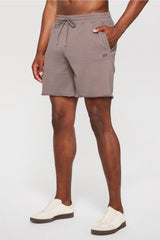 the year round terry raw edge short