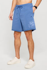 the year round terry raw edge short