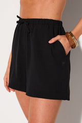 cotton voile drawstring short