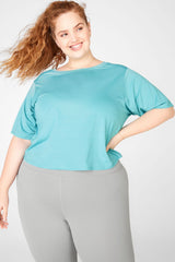 eco-conscious twist back tee