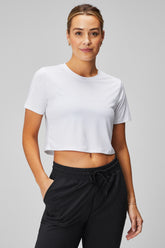 dry-flex cropped short-sleeve tee