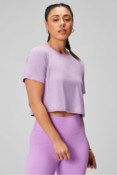 dry-flex cropped short-sleeve tee