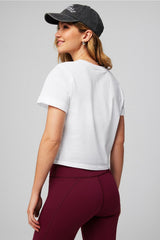 100% cotton front-twist tee