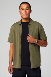the dash short sleeve button up