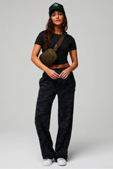 dry-flex open back twist short-sleeve tee