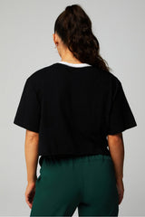 cotton slub cropped tee
