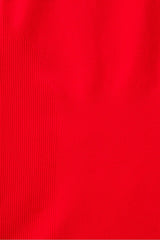 sleek seamless scoop neck short-sleeve top