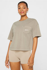 heavy cotton pocket tee