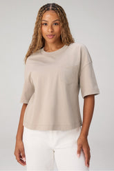 heavy cotton pocket tee