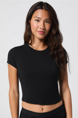 luxe360 rib baby tee