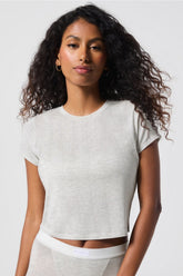 luxe360 rib baby tee