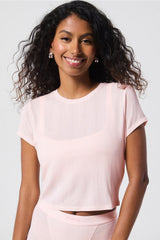luxe360 rib baby tee