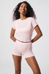 luxe360 rib baby tee