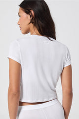 luxe360 rib baby tee