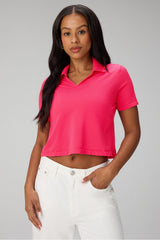 feather tech+ short-sleeve polo