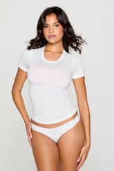 stretchy fit crew tee