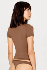 stretchy fit crew tee