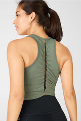 bree lace up tank