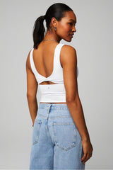 oasis twist built-in bra tank