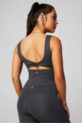 oasis twist built-in bra tank