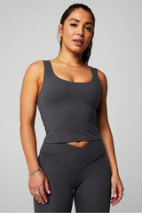 oasis twist built-in bra tank
