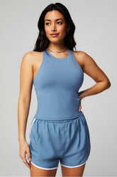 strappy built-in bra tank