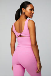 oasis rib twist built-in bra tank