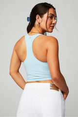 anywhere cropped built-in bra tank